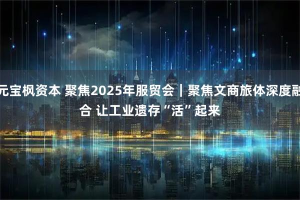 元宝枫资本 聚焦2025年服贸会｜聚焦文商旅体深度融合 让工业遗存“活”起来