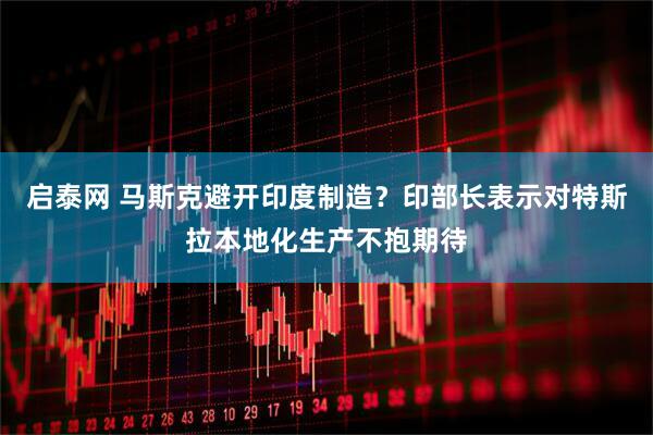 启泰网 马斯克避开印度制造？印部长表示对特斯拉本地化生产不抱期待