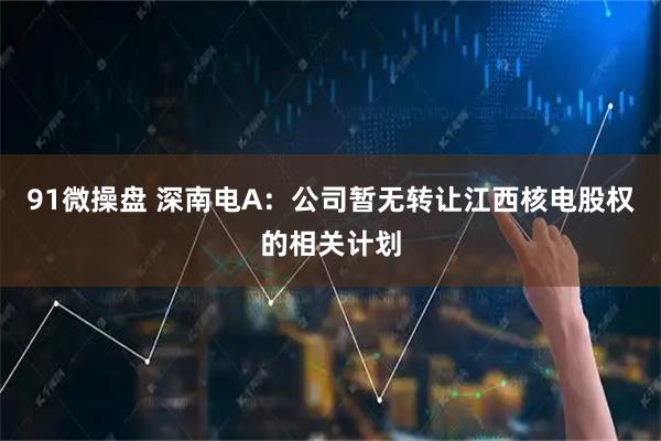 91微操盘 深南电A：公司暂无转让江西核电股权的相关计划