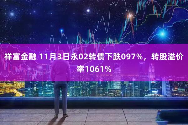 祥富金融 11月3日永02转债下跌097%，转股溢价率1061%